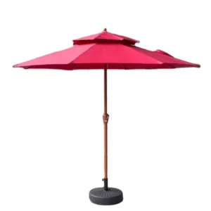 Coffee Patio Umbrella, 9 ft, Outdoor Garden Parasol