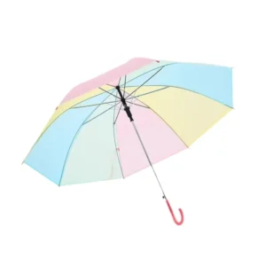 Colorful 21-Inch 8-Rib Manual Factory Direct Long-Handle Matte-Finish Straight Umbrella