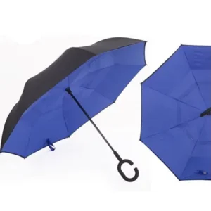 Colorful Double Layer Inverted Reverse Umbrella Parasol Windproof Rainproof Car Umbrella for Travel