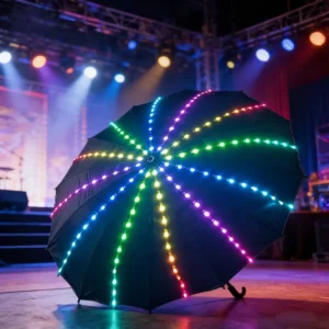 Colorful LED Light up Umbrella Glowing Night Safety for Festival Party Outdoor Creative Gift and Daily Umbrella