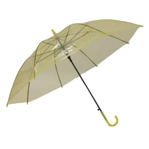 Colorful POE Straight Clear Transparent Umbrella