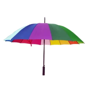 Colorful Rainbow Straight Umbrella