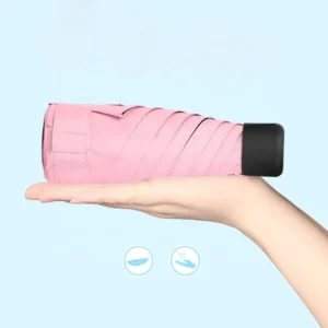 Colorful Small Pocket Umbrella Portable Travel 5 Folding Mini Umbrella