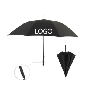 Colorful Straight Golf Umbrella with Pongee Fabric