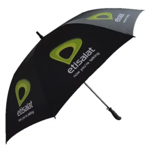 Commercial Auto Open Vented OEM Rpet Design Manual Golf Umbrella Custom Logo Double Waterproof New Straight Umbrella