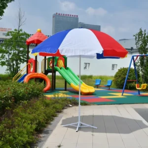 Commercial Grade 130 140cm Oxford Fabric Outdoor Umbrella Ventilated Double Ribs UPF50+ UV Block Beach Parasol