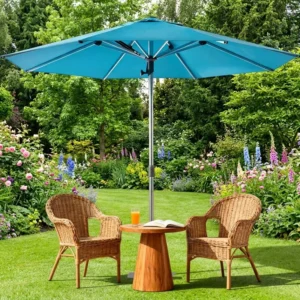 Commercial Modern Patio Umbrella with Custom Logo for Restaurants, Cafes, Hotels, and Parks