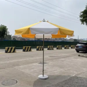 Commercial Outdoor Beach Patio Market Umbrella Aluminum Frame Rust Resistant Sun Shade Parasol for Backyard Beach Cafe