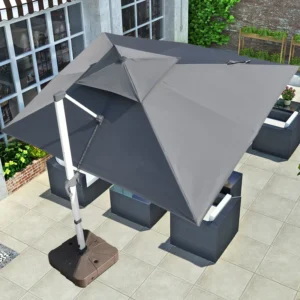 Commercial Outdoor Beach and Garden Patio Umbrella with Aluminum Frame Waterproof Fabric