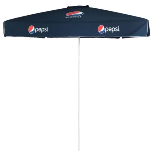 Commercial Outdoor Patio Umbrella with Metal Base, Aluminum Pole, and Yellow Canopy for Garden Furniture