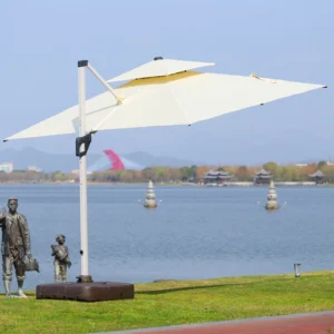 Commercial Waterproof Outdoor Folding Garden Beach Parasol Umbrella for Hotel Use