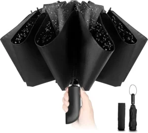 Compact Automatic 3-Fold Travel Umbrella