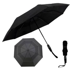 Compact Folding Windproof Automatic Umbrella for Business and Travel