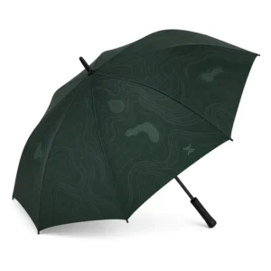 Contour Line Print Golf Umbrella with Custom Logo for Men and Women