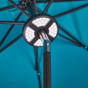 Cordless LED Mid-Pole Umbrella Light with Battery Operation for Patio Parasols