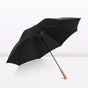 Corporate Stick Parasol Wind Resistant Water Repellent Fabric Large Rain Parasol Custom Printed