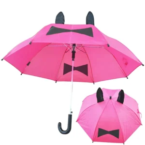 Creative 3D Children Umbrella Plastic Handle Kids Cartoon Umbrella