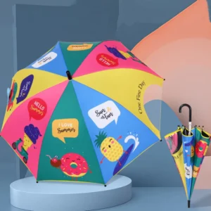 Creative Safety Kids Cartoon Umbrella Sunshade Umbrella ultra Light Umbrella Custom logo