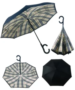 Cross Border Hands-Free C-Shaped Double Layer Reverse Umbrella Can Be Customized with LOGO Manufacturer