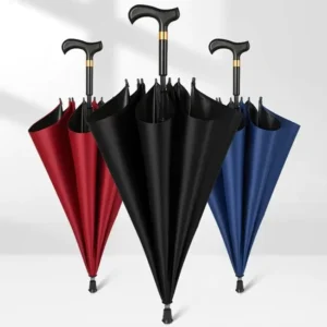 Crutch Cane Walking Stick Umbrella Waterproof Fabric Sunshade