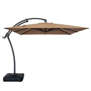 Curved-Pole Waterproof Outdoor Garden Banana Parasol Umbrella