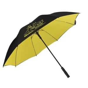 Custom 30-Inch Double Layer Golf Umbrella UV Protection Windproof Waterproof Fiberglass Frame