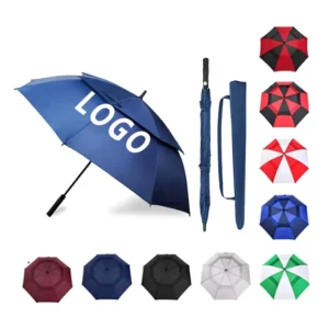 Custom 30 Inch Windproof Logo-Print Golf Umbrella