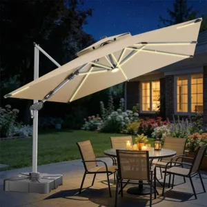 Custom 3m x 3m Roman Aluminum Frame Outdoor Market Garden Patio Umbrella Waterproof