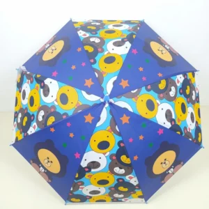 Custom Animal Cartoon Children’s Semi-Automatic Rain Umbrella