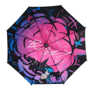 Custom Anime Logo Automatic Straight Stick Umbrella Parasol