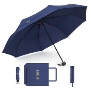 Custom Anti-UV Three-Folding New Shopping Bag Umbrella Corporate Umbrella for New Business Opening Gifts Umbrella With Bag
