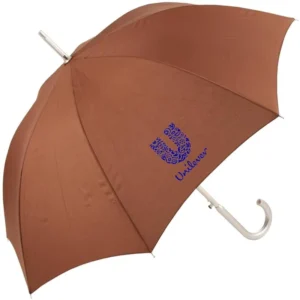 Custom Auto-Open Straight Umbrella with Curve Aluminum Handle