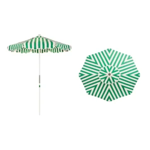 Custom Beach Garden Parasol Umbrella with Fringe Tassels for Chair