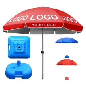 Custom Beach Umbrella Waterproof Outdoor Patio Umbrella UV Protection Parasol for Sand