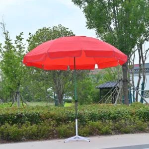 Custom Beach Umbrella with Logo, Waterproof Outdoor Patio Umbrella, UV Protection, for Sand