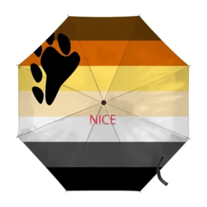 Custom Bear Pride Flag Graphic Umbrella