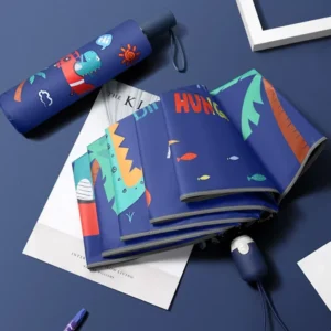 Custom Branded Kids Umbrella, Lightweight, Waterproof, Cute Design, for School Commute and Outdoor Activities