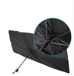 Custom Car Sun Shield Umbrella UV Protection Sunshade Coated With Silver Car Front Parasol