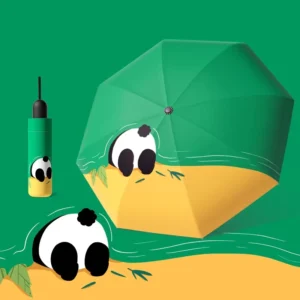 Custom Cartoon Pattern Folding Umbrella with UV Protection for Children’s Outdoor Travel