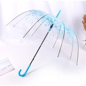 Custom Colorful Clear POE Dome Bubble Umbrella for Women