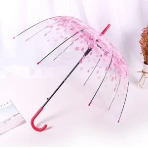 Custom Colorful Clear POE Dome Bubble Umbrella for Women and Children