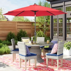 Custom Design Garden Courtyard Patio Umbrella, Heavy Duty, for Restaurants