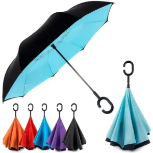Custom Double Layer Manual Reverse Umbrella