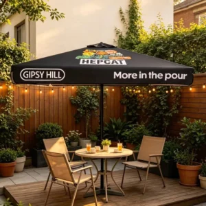 Custom Eco-Friendly 2X2M Garden Sun Umbrella, Waterproof Foldable Outdoor Furniture for Hotel and Gym
