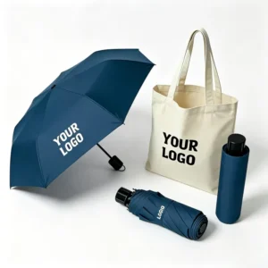 Custom Foldable Rain Manual Umbrella with Business Logo Travel 3-Fold Pongee Outdoor Umbrella