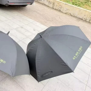 Custom Folding Black Coating All-weather Sun and Rain Umbrella with Logo and Pattern