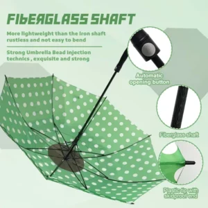 Custom Golf Straight Outdoor Umbrella for Women