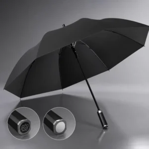 Custom Handle Logo 30-Inch 134cm Large Golf Umbrella, 280T Fiberglass Frame