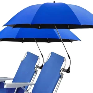 Custom Holiday Beach Chair Umbrella Windproof Large Adjustable Multi-Directional Baby Carriage Umbrella