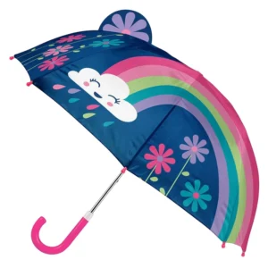 Custom Kids Umbrella with 3D Cartoon Design Modern Straight Style Manual Control Small Size for Children